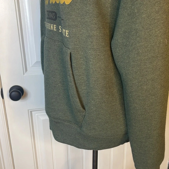 State Of Mine Men's Olive Green Florida Brush Trees Sweatshirt Sz XL - Picture 3 of 9